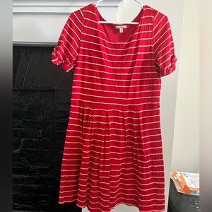 Anthropologie striped red dress